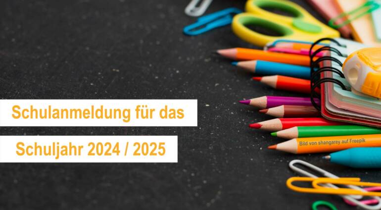 Schulanmeldung Donkschulefür das Schuljahr 2024-2025